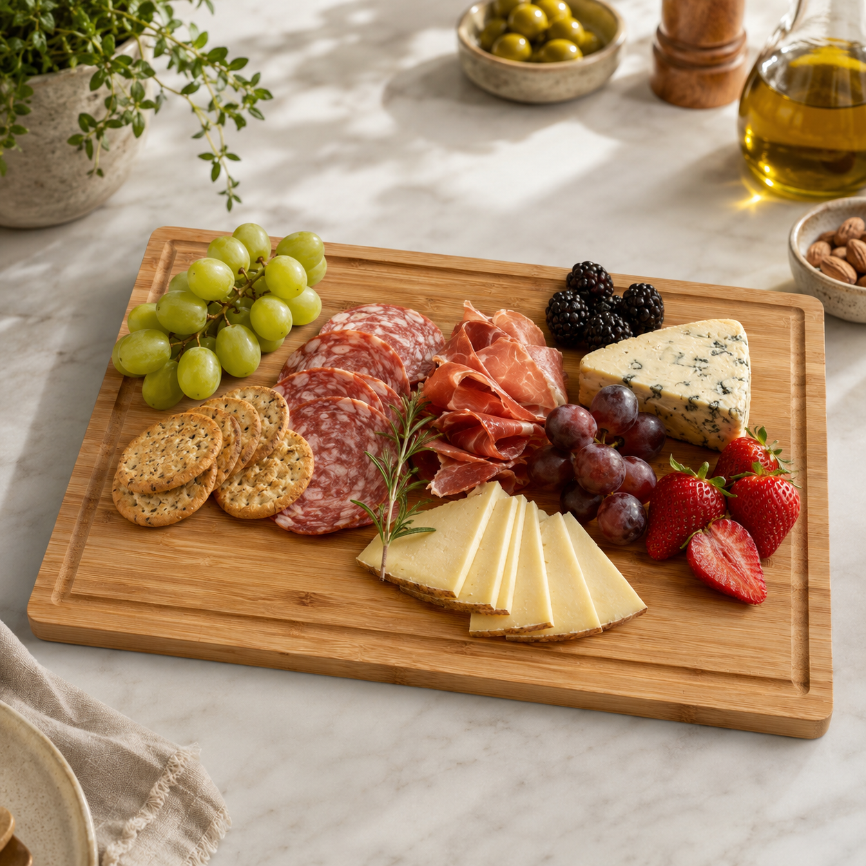Carbonized Dark Bamboo Cutting Board - Case of 10