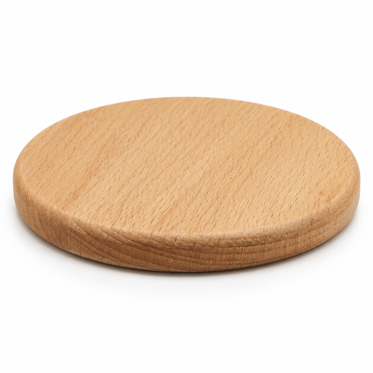 3.5 Inch Round Beech Wood Coaster - Case of 50
