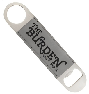 leather and stainless steel opener - 4 color