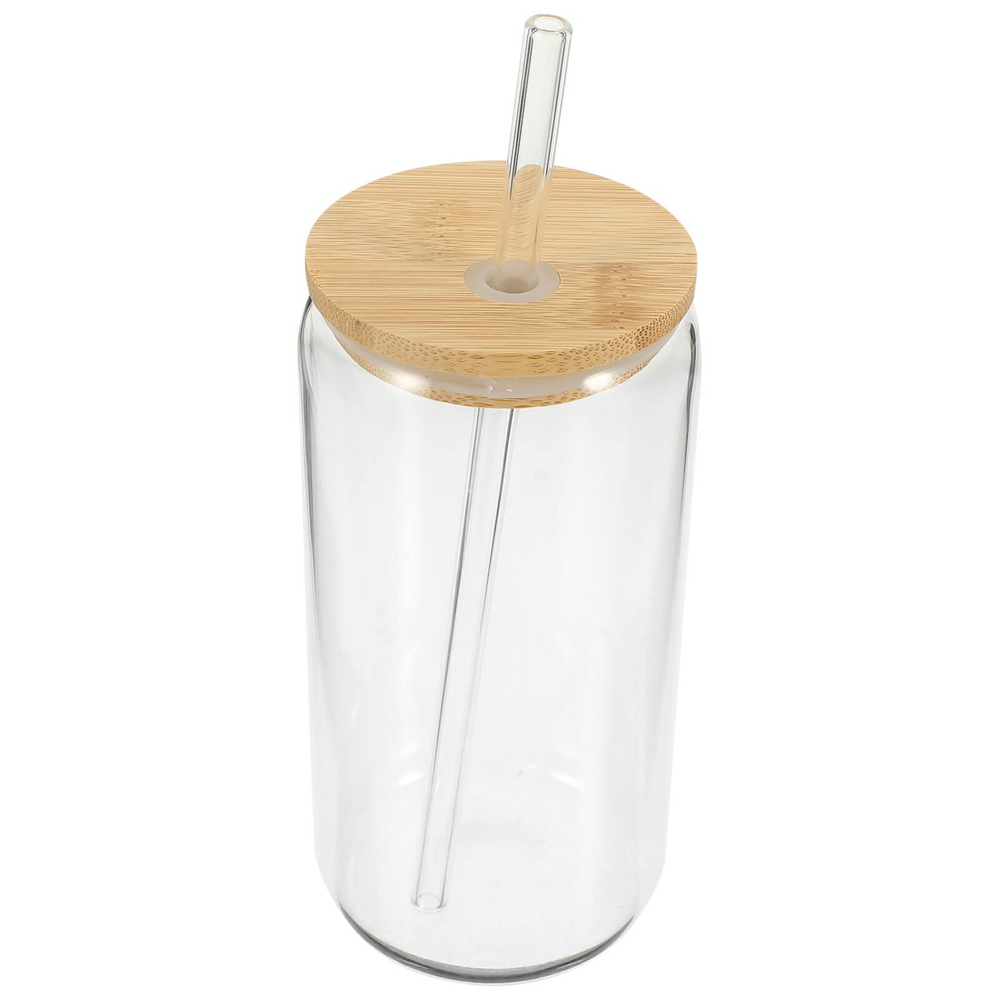 16oz Transparent Sublimation Cup (With Glass Straw)