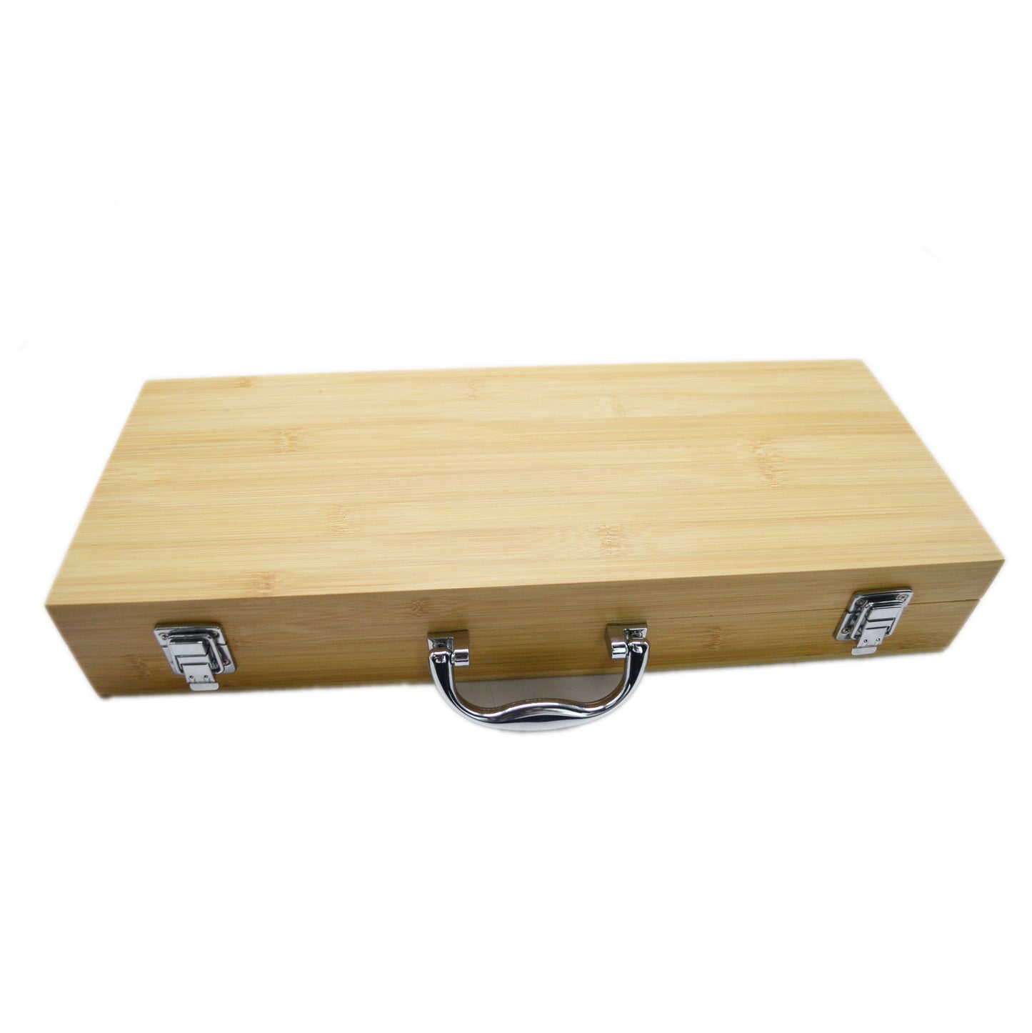 11-piece Wood Handle Barbecue Set with Bamboo Case - Pack of 6