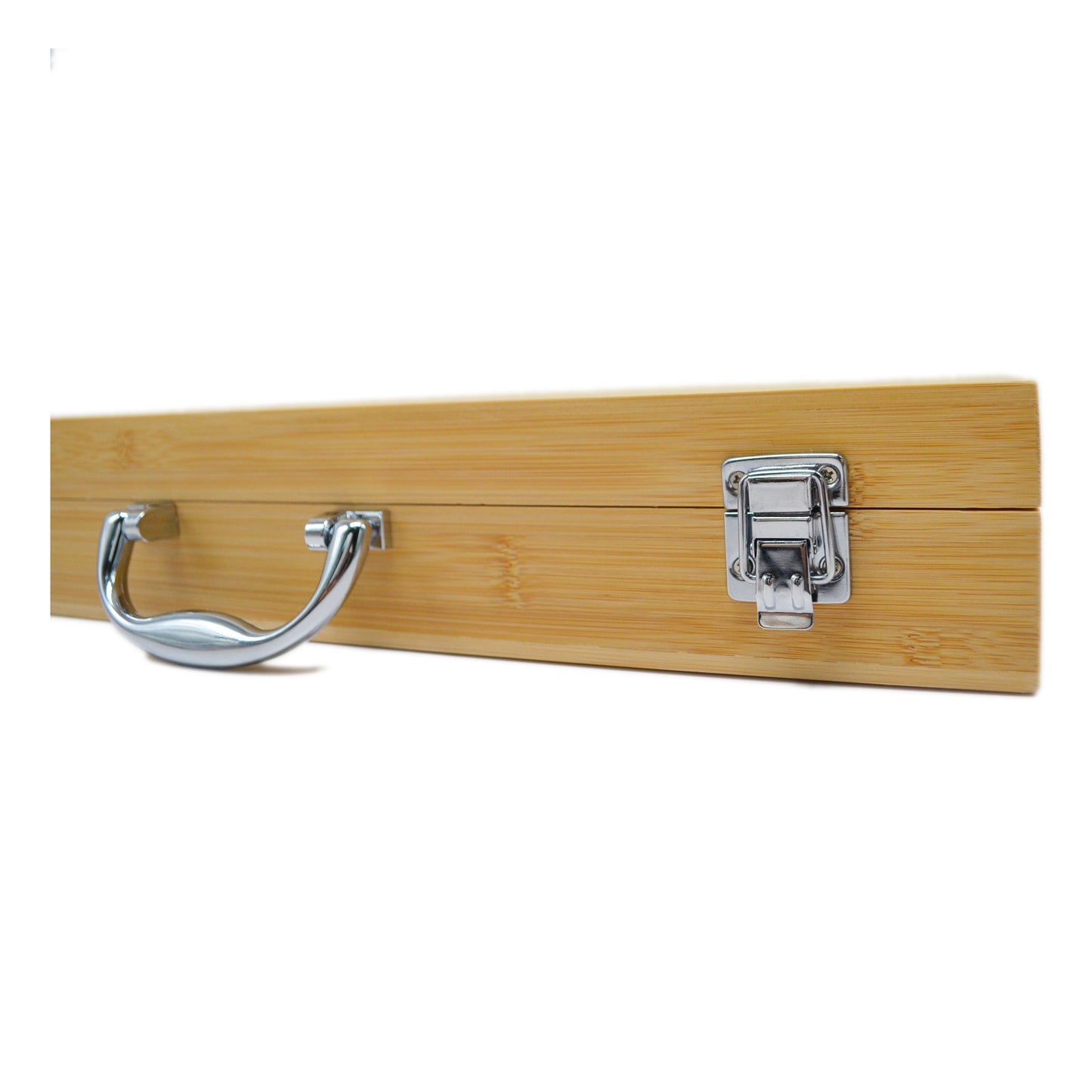 11-piece Wood Handle Barbecue Set with Bamboo Case - Pack of 6