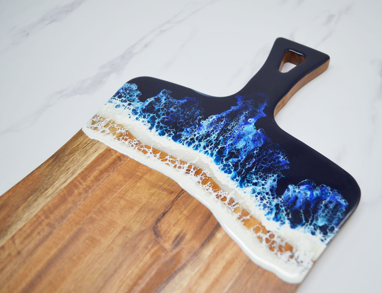 Acacia Tree Resin Square Cutting Board14×8.7×0.5''