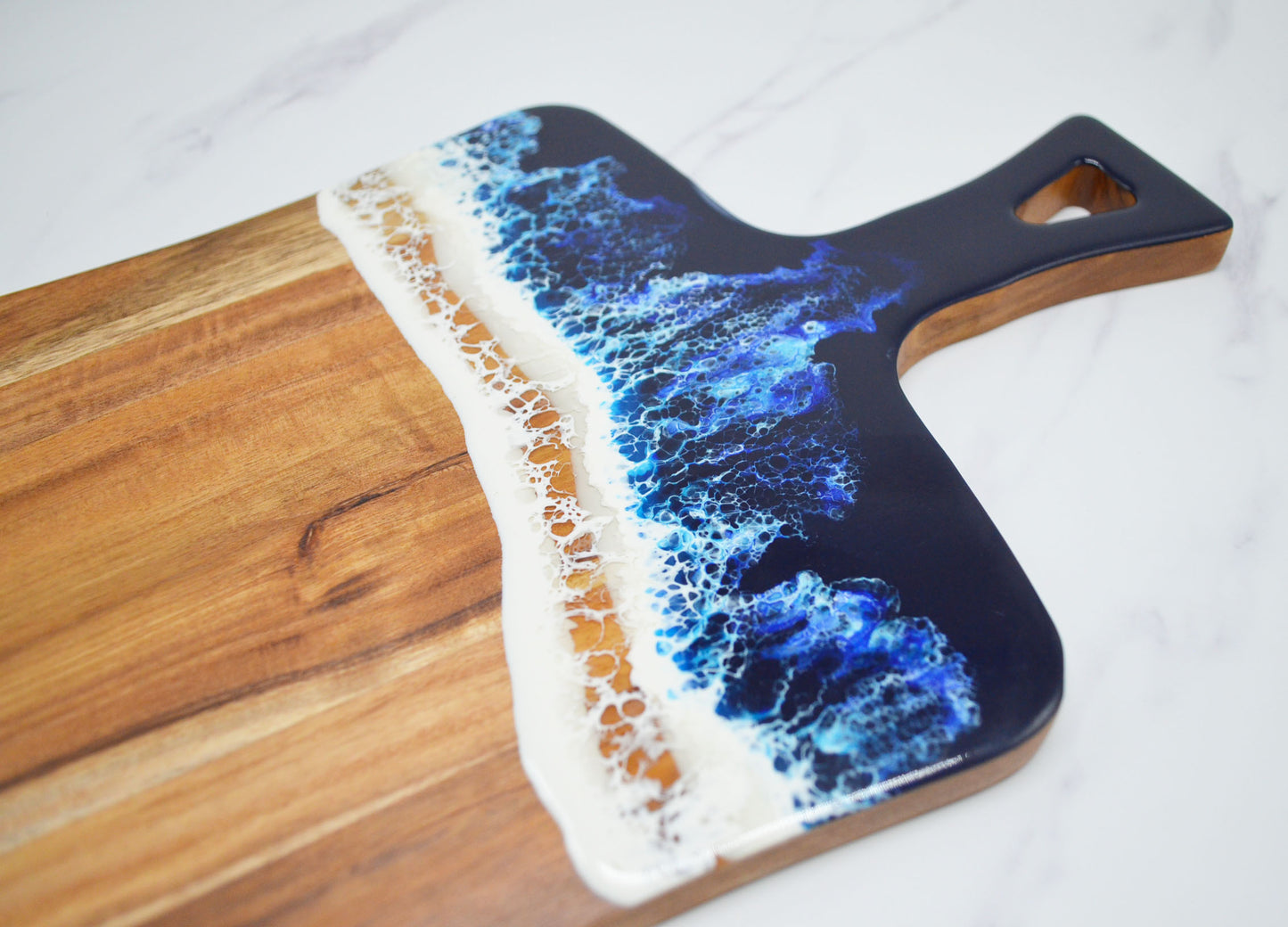 Acacia Tree Resin Square Cutting Board14×8.7×0.5''