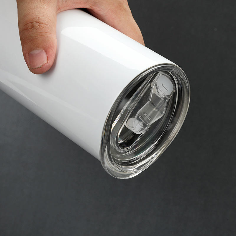 20oz Stainless Steel Sublimation Cup (With Plastic Straw)