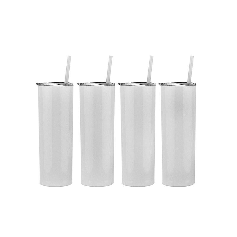 20oz Stainless Steel Sublimation Cup (With Plastic Straw)