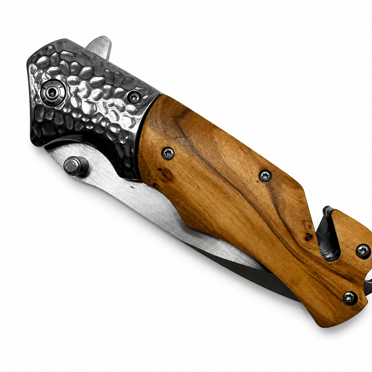 Wooden Handle Pocket Knife - Case of 12