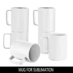 White Custom Blank Ceramic Cup
