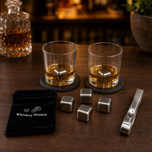 2 Round Glasses Whisky Kit - Case of 8
