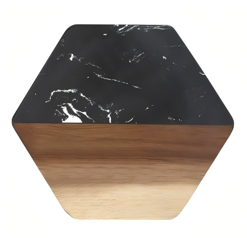 marble and wood coasters - pack of 20