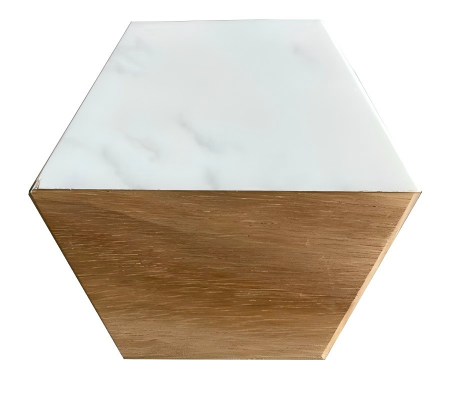 marble and wood coasters - pack of 20