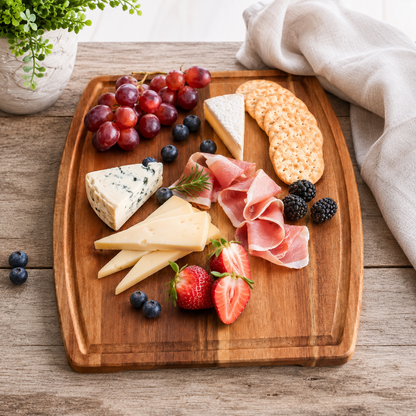 Large Acaia Wood Charcuterie Board - Case of 10