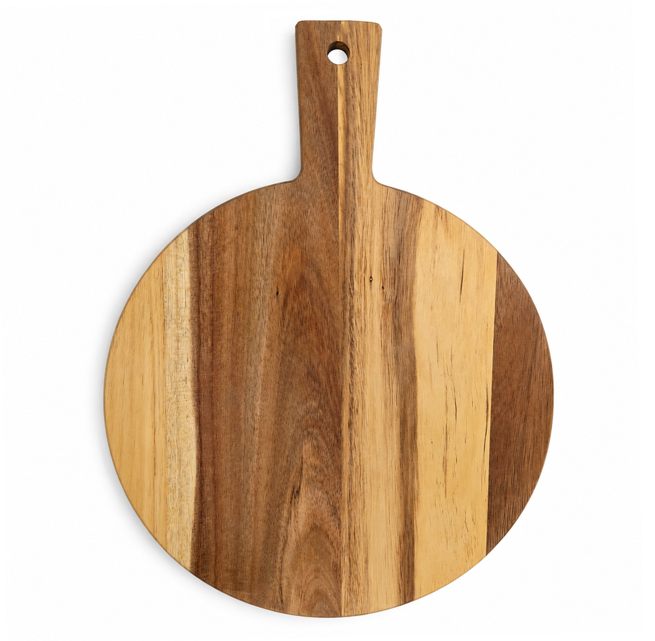 Acaia Wood Round Paddle Charcuterie Board - Case of 12