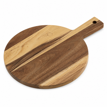 Acaia Wood Round Paddle Charcuterie Board - Case of 12