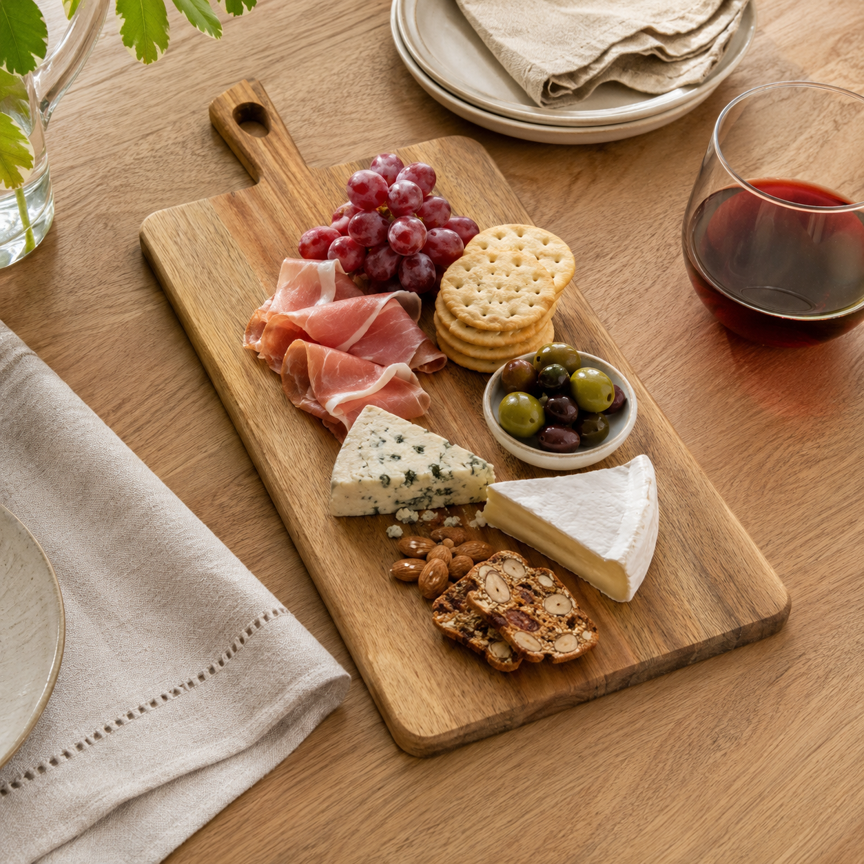 Large Acacia Wood Paddle Charcuterie Board - Case of 12