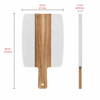 Acaia Wood and Marble Charcuterie Board - Case of 10