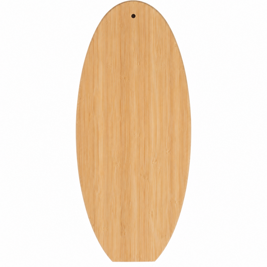 Surfboard Shaped Bamboo Charcuterie Board - Case of 10