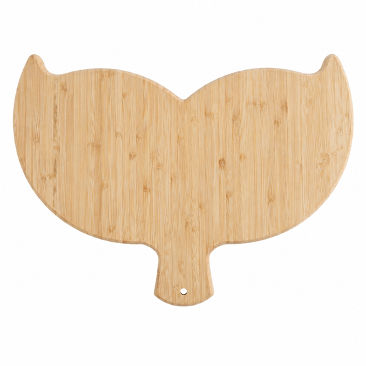 Whale Tail Shaped Bamboo Charcuterie Board - Case of 10
