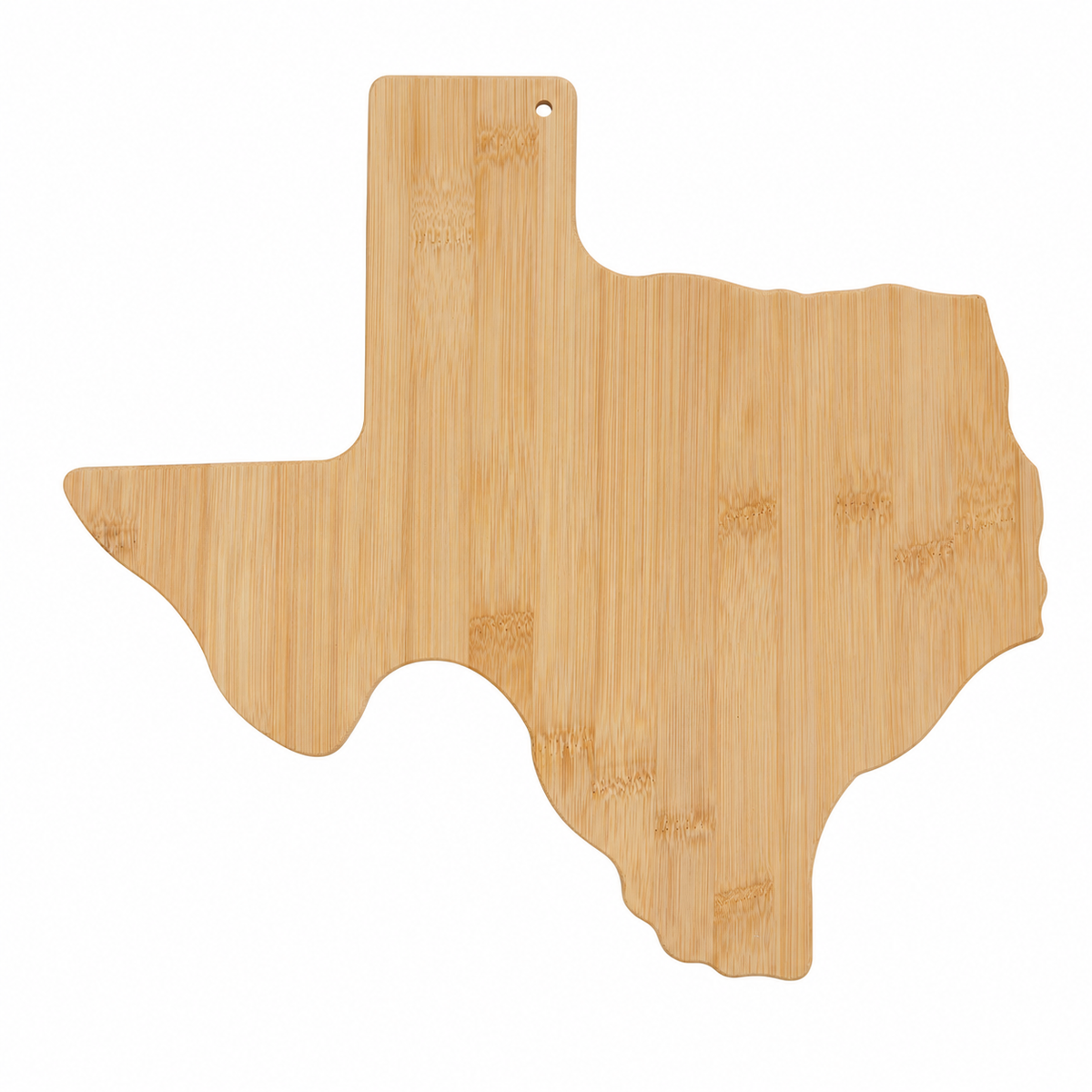 Texas Map Shape Bamboo Charcuterie Board - Case of 12