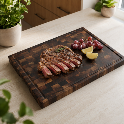 Black Walnut Wood End Grain Thick Chopping Block - Case of 6