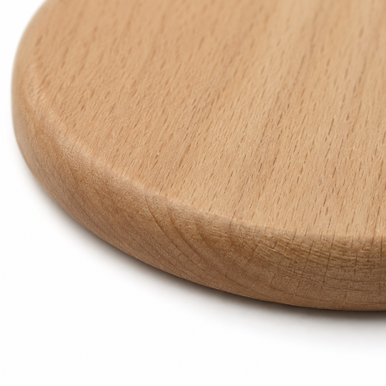 3.5 Inch Round Beech Wood Coaster - Case of 50