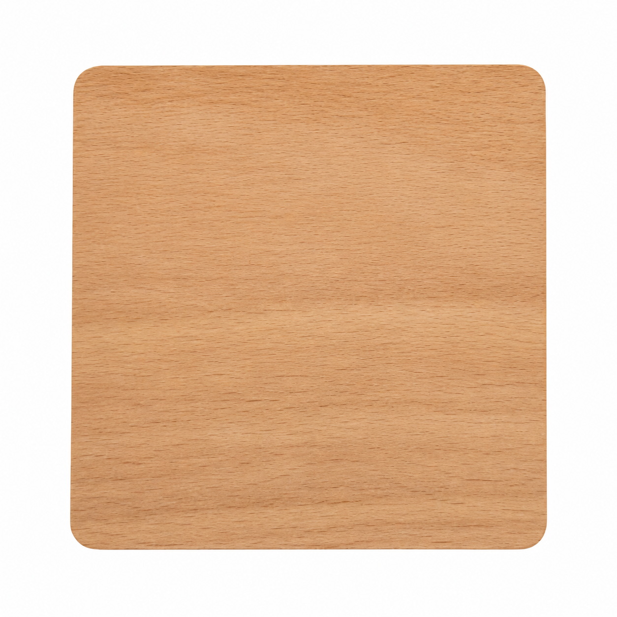 3.5 Inch Square Beech Wood Coaster - Case of 50