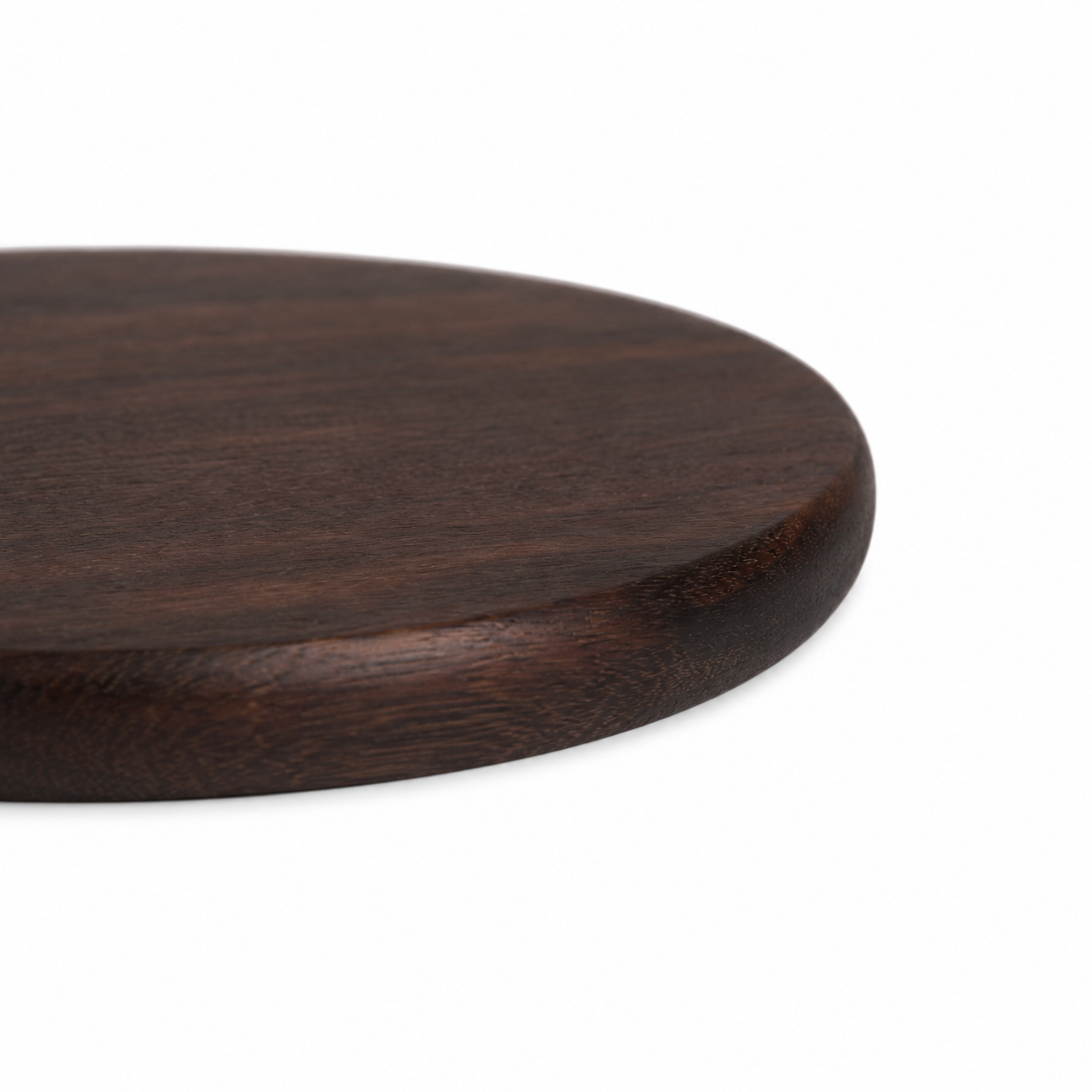 3.5 Inch Round Black Walnut Wood Coaster - Case of 50