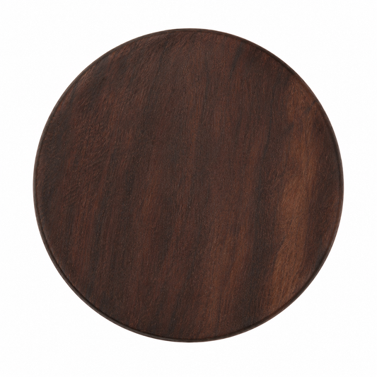 3.5 Inch Round Black Walnut Wood Coaster - Case of 50
