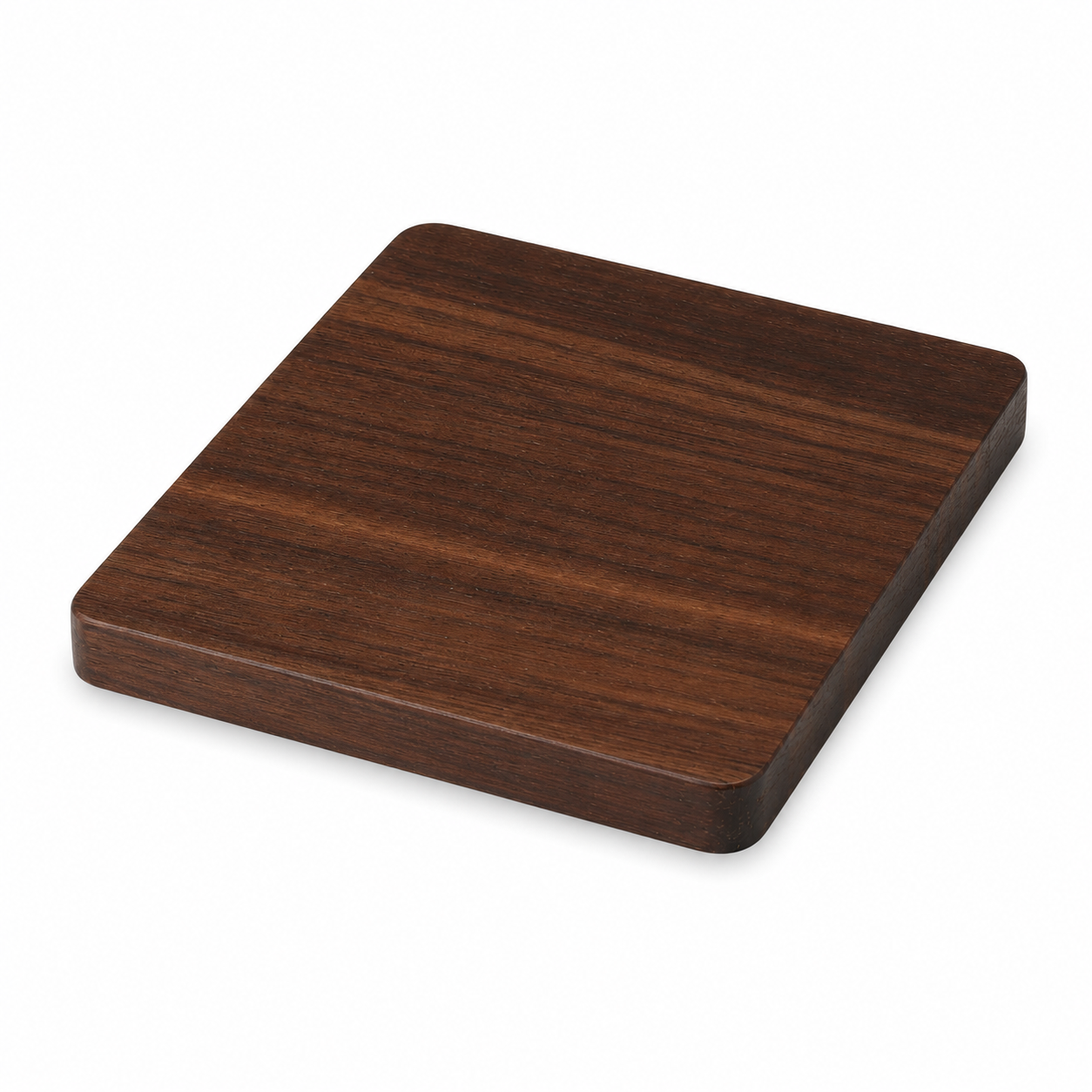 3.5 Inch Square Black Walnut Wood Coaster - Case of 50