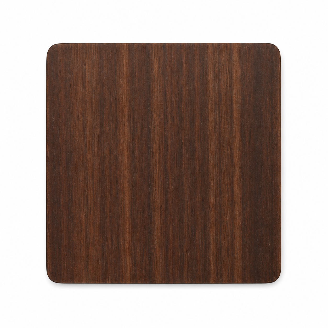 3.5 Inch Square Black Walnut Wood Coaster - Case of 50