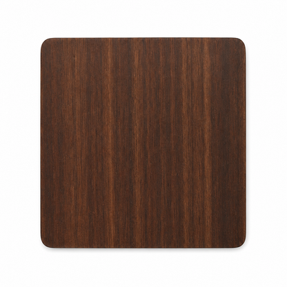 3.5 Inch Square Black Walnut Wood Coaster - Case of 50