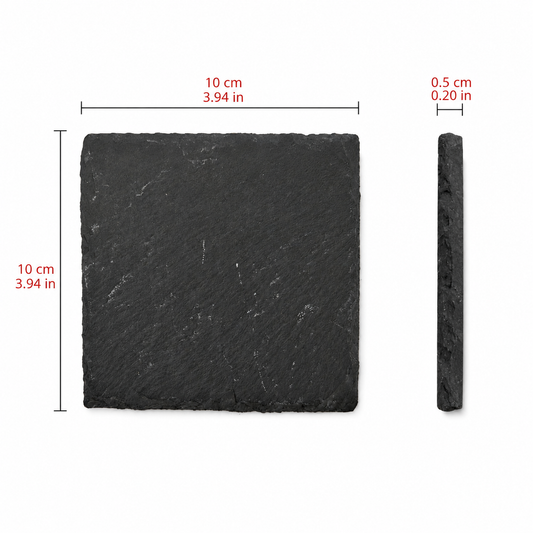 Square Slate Coaster - Case of 50