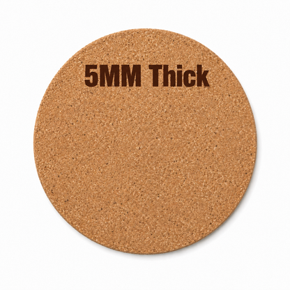 5mm Round Cork Coaster - Case of 50