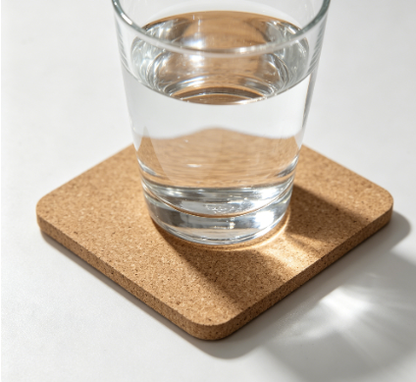 5mm Square Cork Coaster - Case of 50