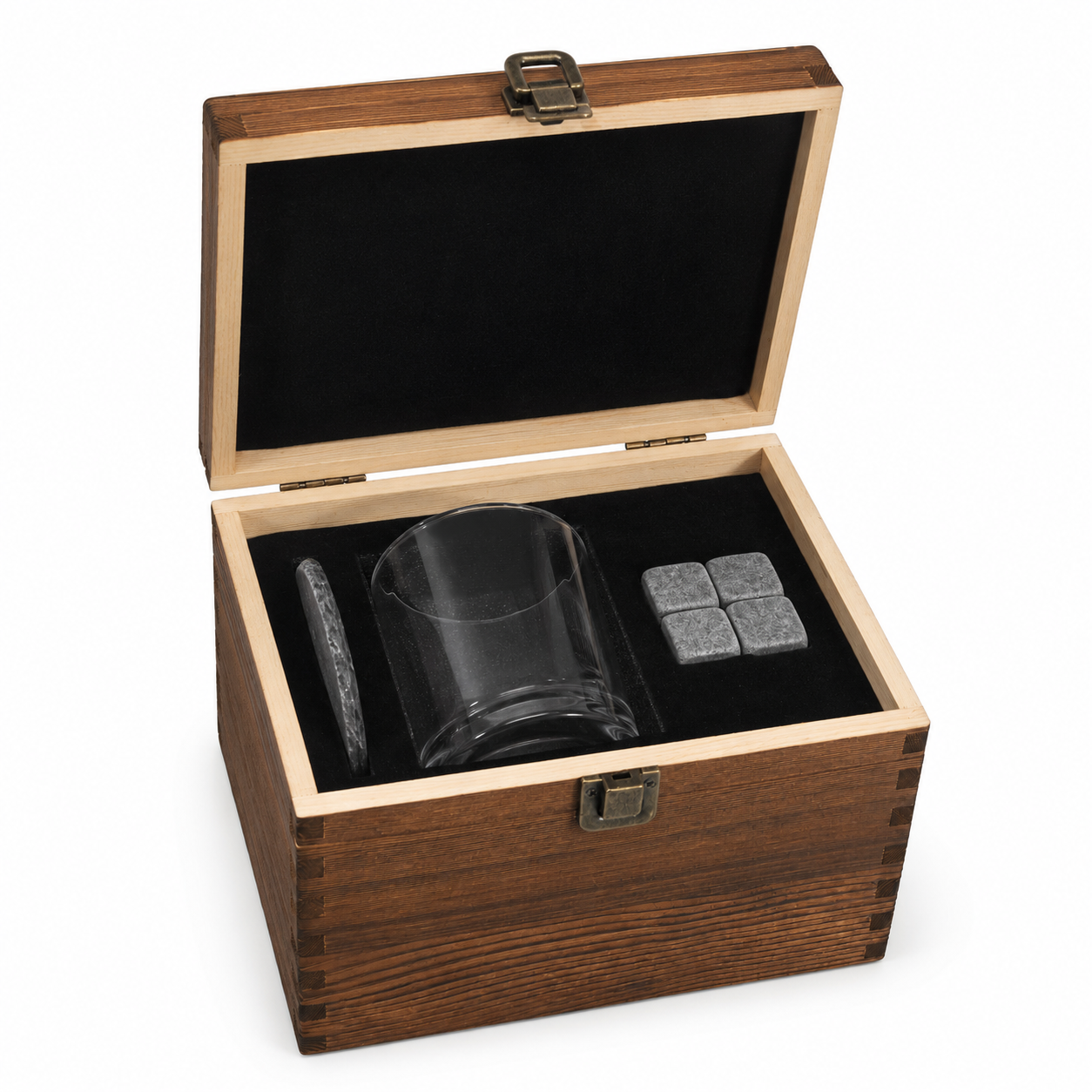 Single Round Glass Whisky Set - Case of 12