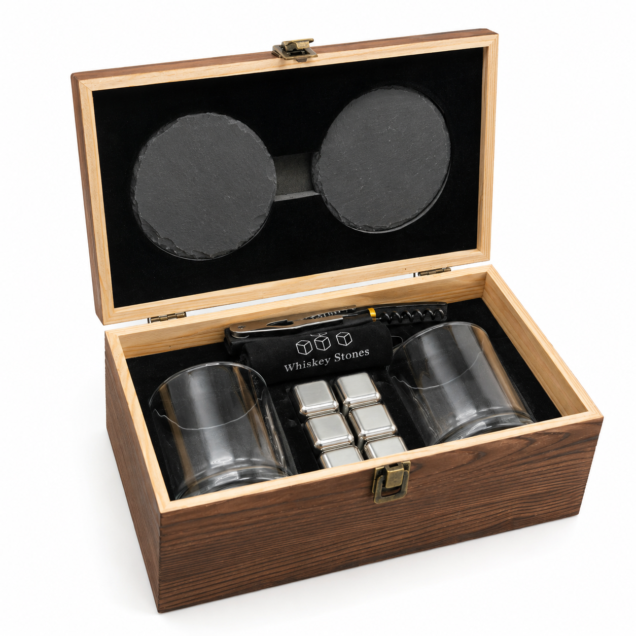 2 Round Glasses Whisky Kit - Case of 8