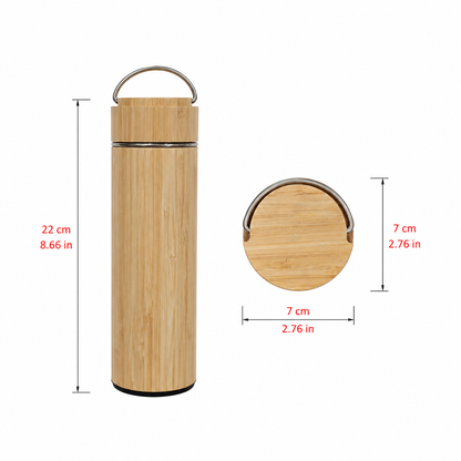 16 Oz Bamboo Tumbler with Handle - Case of 25