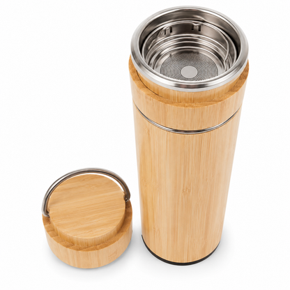 16 Oz Bamboo Tumbler with Handle - Case of 25
