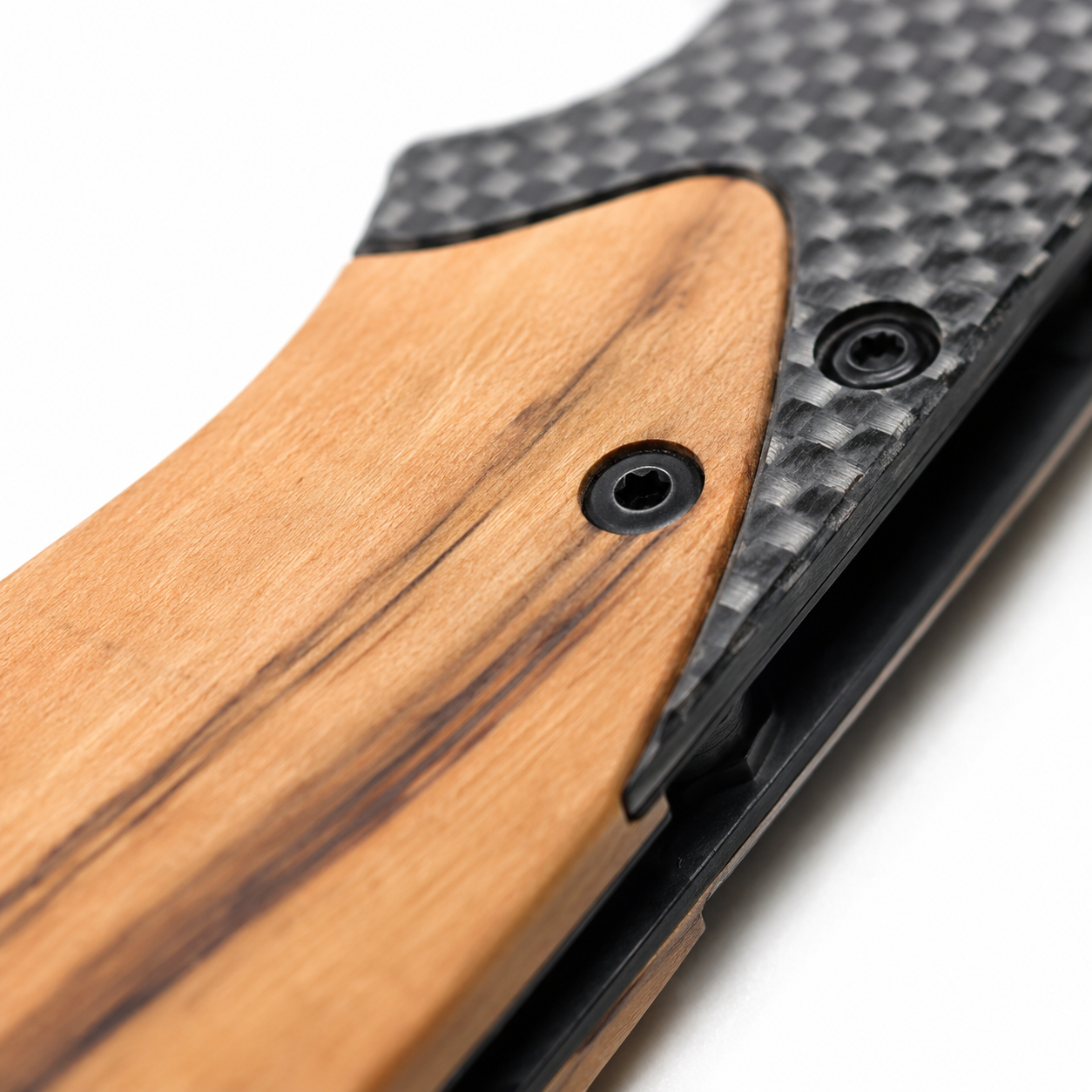Wooden Handle Pocket Knife - Case of 12