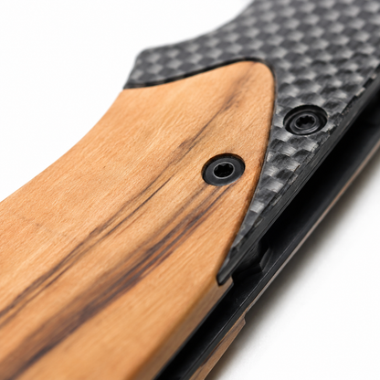 Wooden Handle Pocket Knife - Case of 12