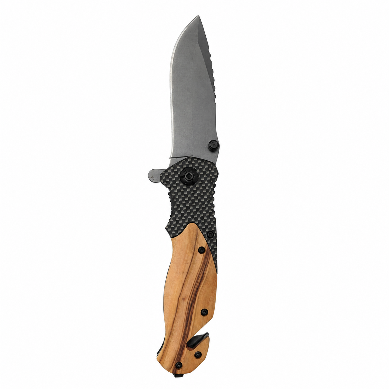 Wooden Handle Pocket Knife - Case of 12