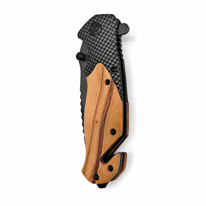 Wooden Handle Pocket Knife - Case of 12
