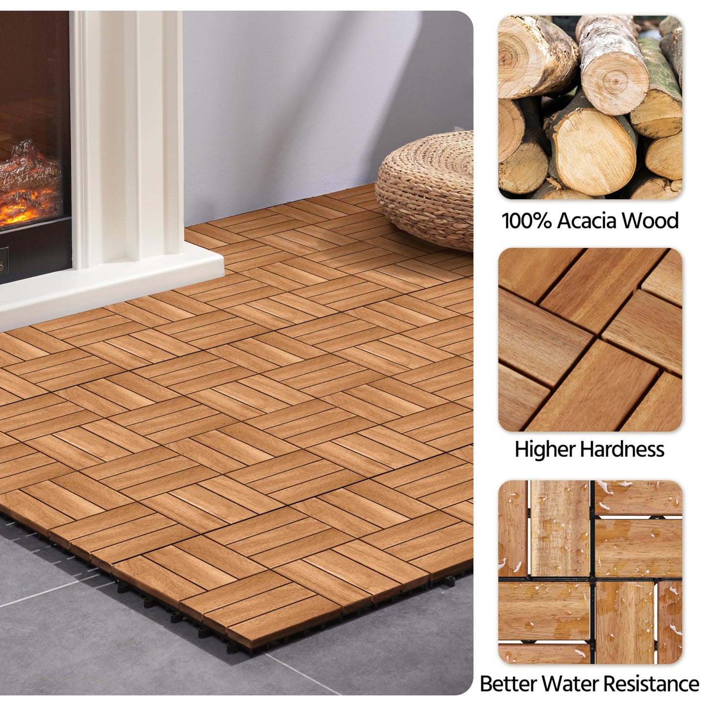 Deck Tiles- 12Slat