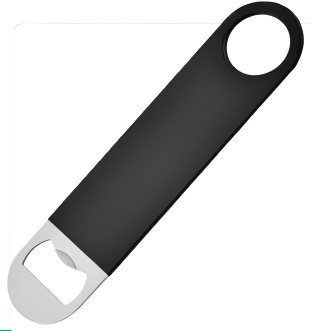 rubber and stainless steel opener - 3 color