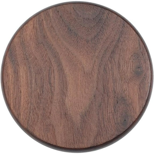 4 Inch Round Walnut Wood Coaster - Pack of 50