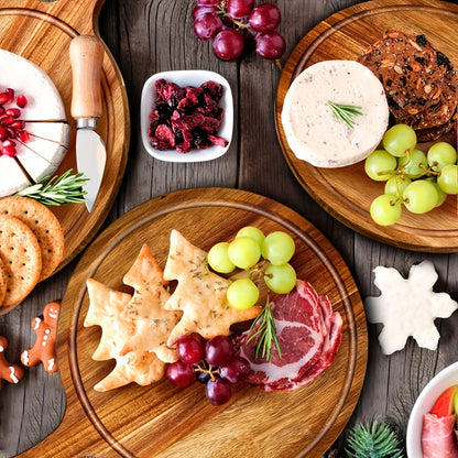 Acaia Cutting Board with Grooves-10 PCS