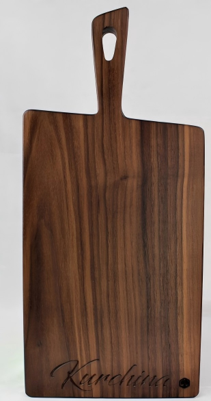 north America black walnut wood cutting board with handle