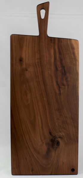 north America black walnut wood cutting board with handle