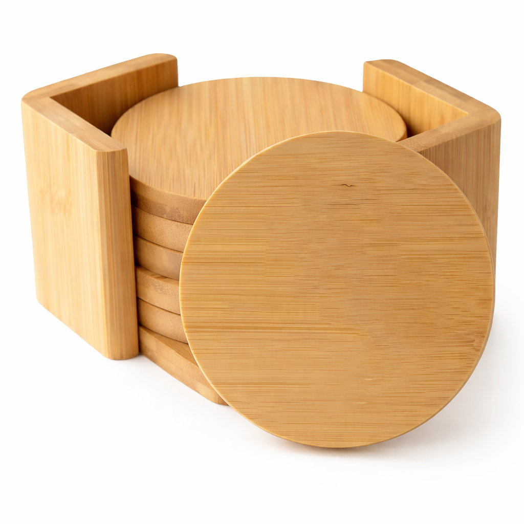 Bamboo Coaster Set - 8pack