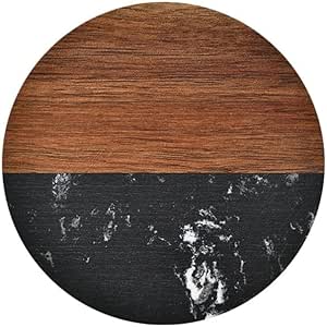 marble and wood coasters - pack of 20